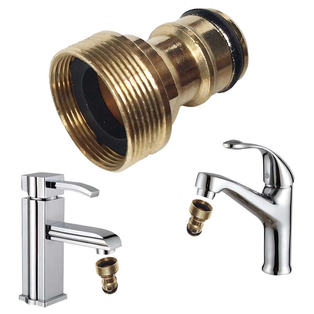 Screw Aerator Connection Tap Adapter Brass Reduction for Garden Hose 3/4