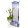LED-valgustusega klaasist aia veekaskaadiga seinapurskkaev 150 × 45 cm RC-K-2508KARTON1/2,KARTON2/2