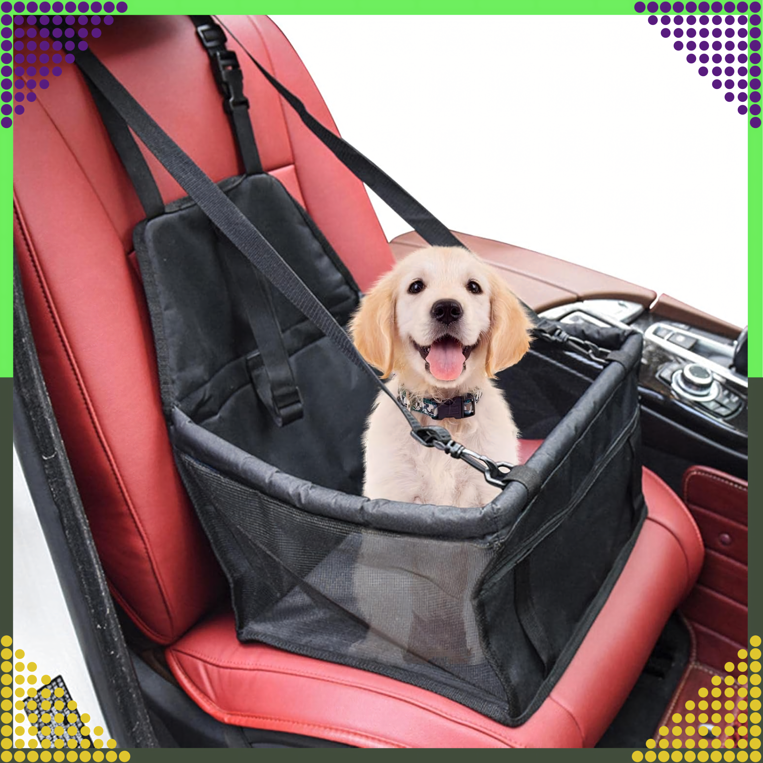 Koera ja kassi kandekott autoistmele, autoistme matt