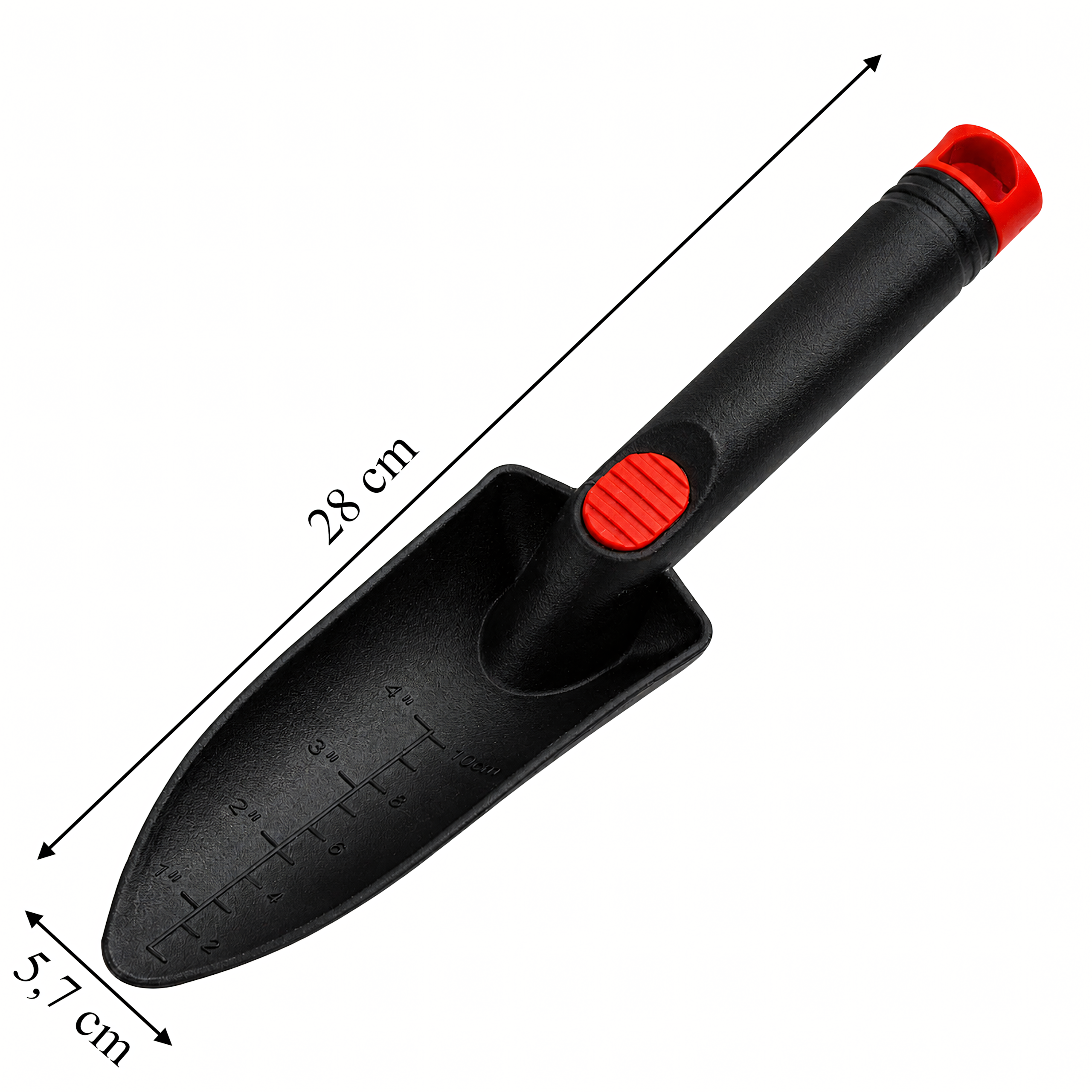 Narrow Plastic Garden Trowel for Transplanting and Planting 28cm