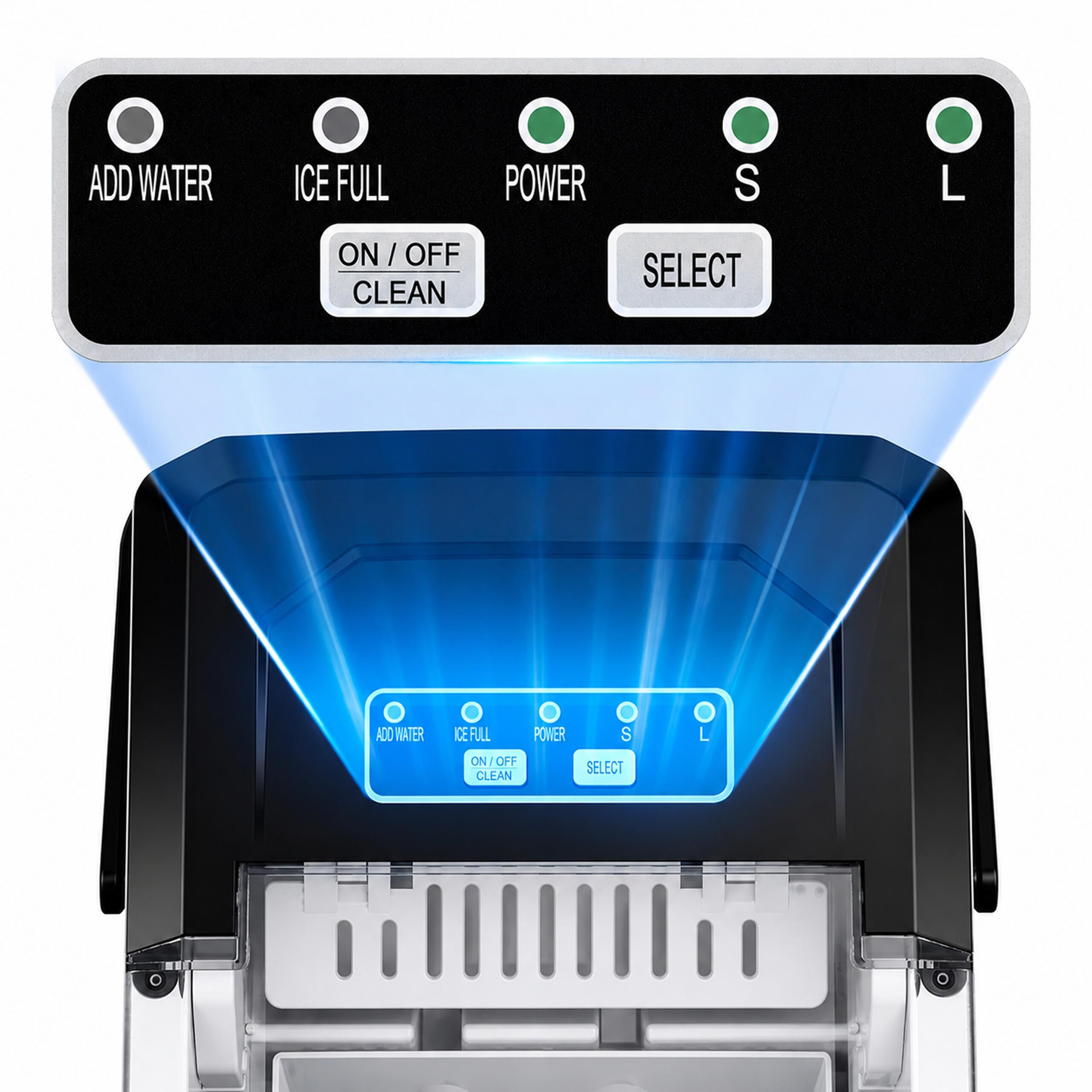 Home Ice Cube Maker 12kg Capacity Express Ice Machine