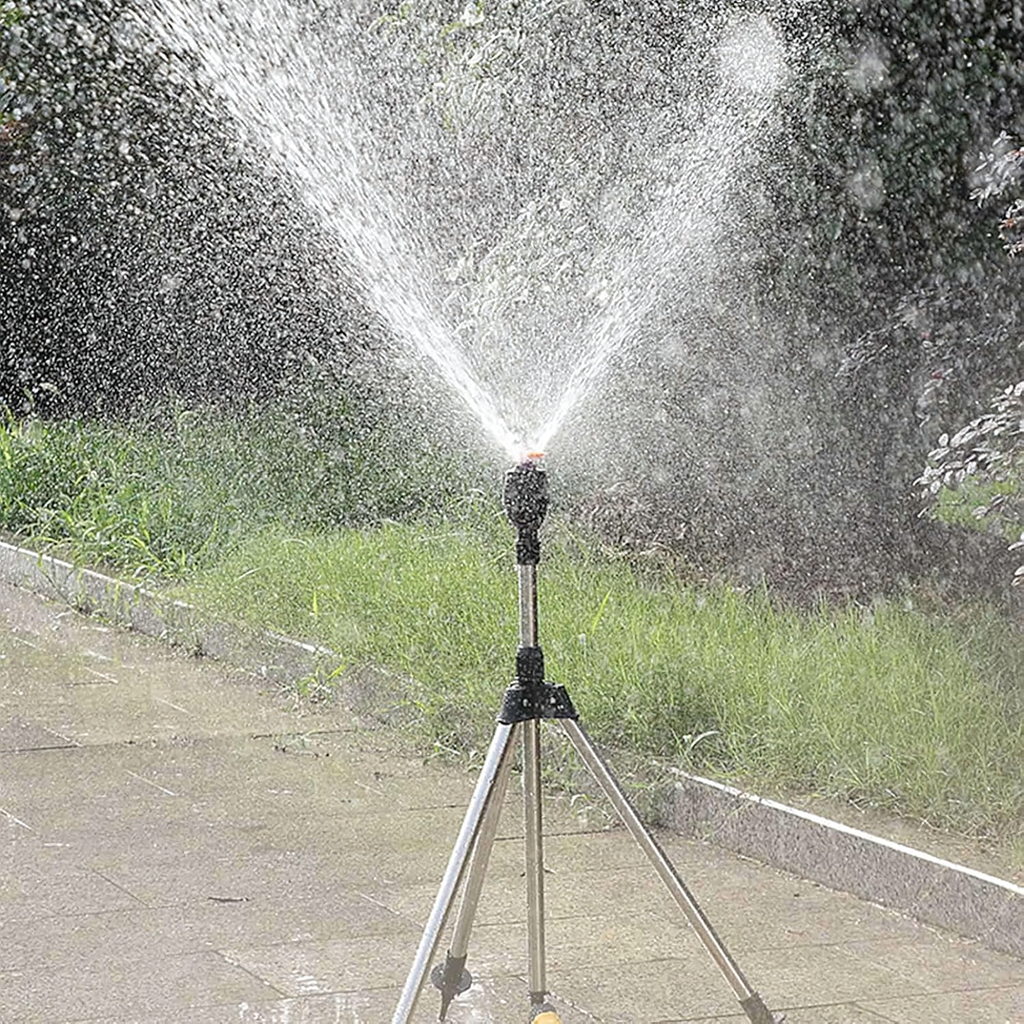 Pöörlev sprinkler reguleeritaval statiivil aia kastmiseks 24m düüsiga