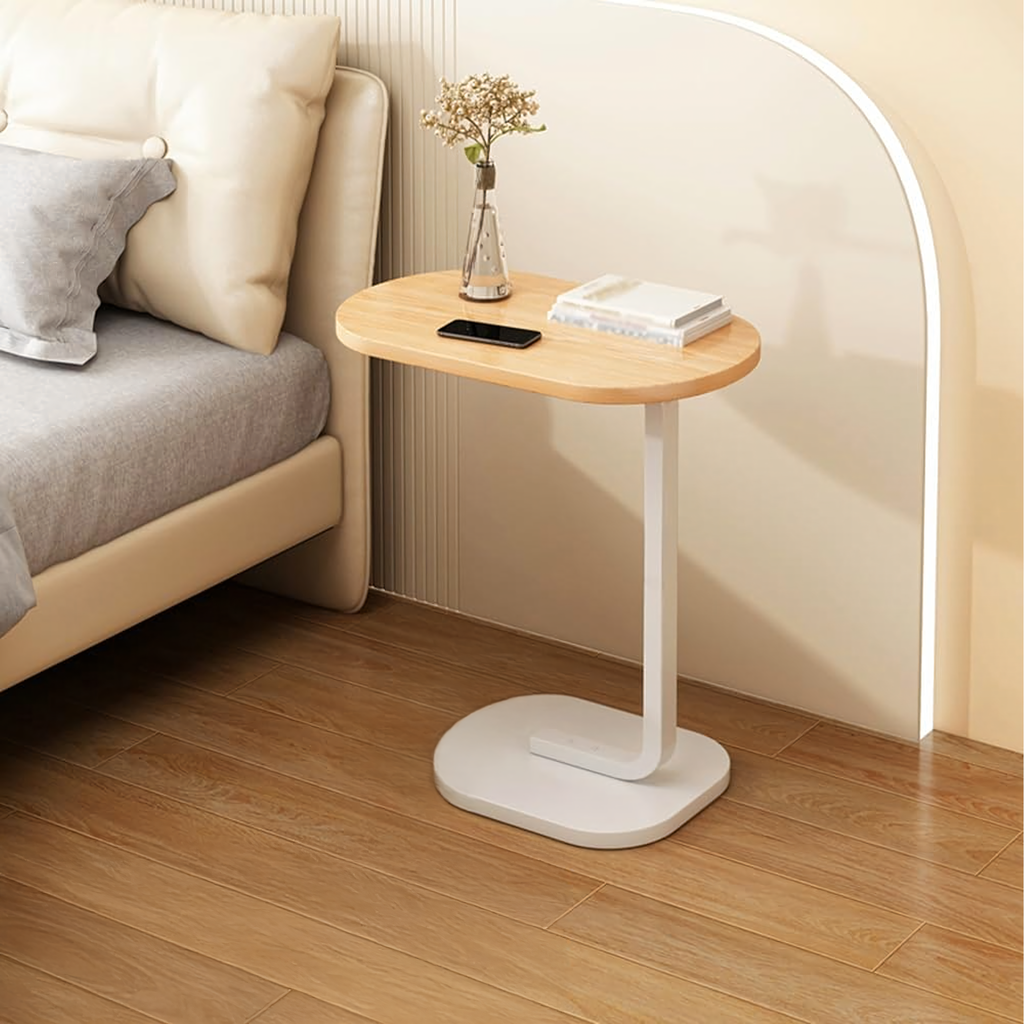 200x C-Shaped Modern Side Coffee Table for the Living Room