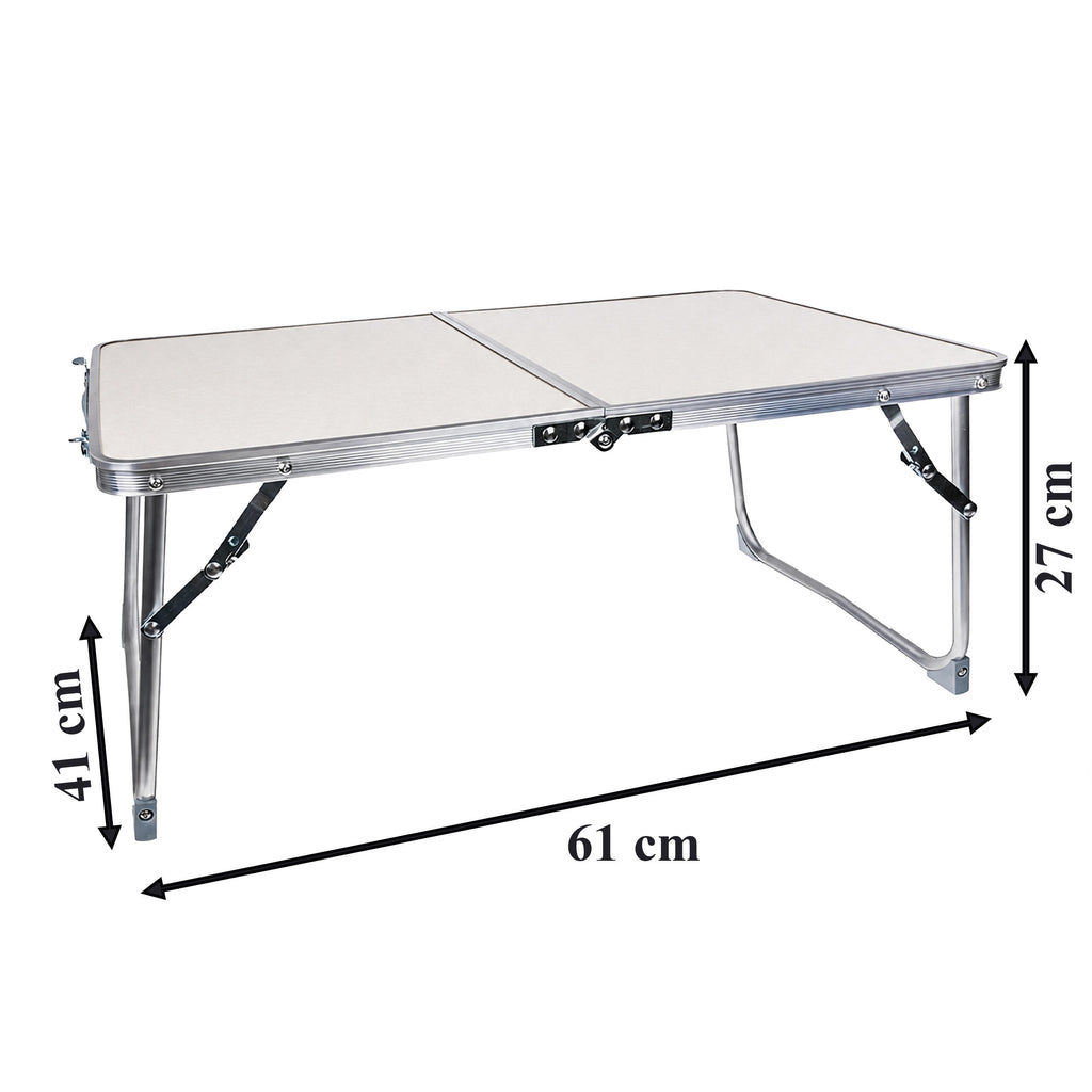 Kaasaskantav kokkupandav alumiiniumist matkamis- ja kalastuslaud 61x41cm