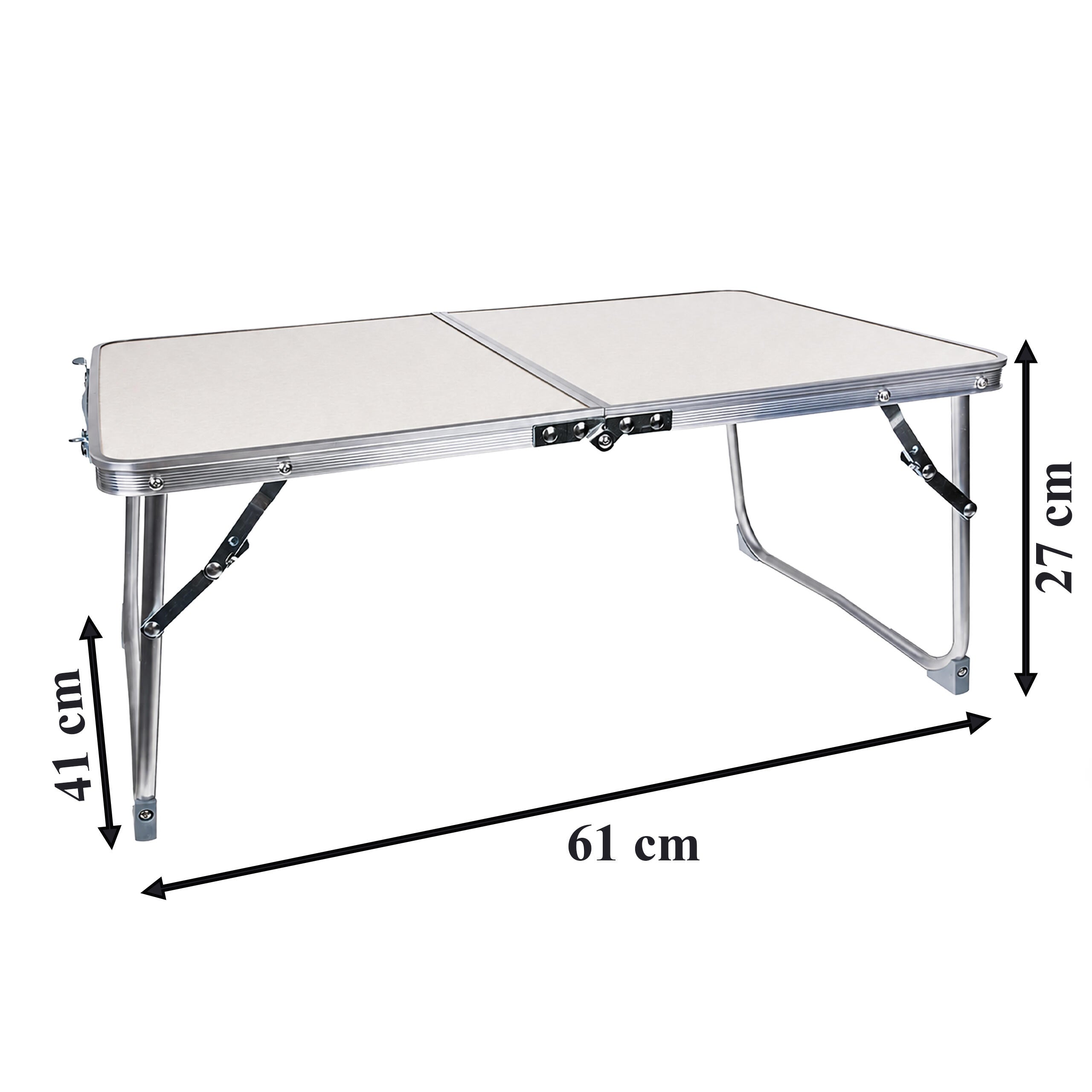 Kaasaskantav kokkupandav alumiiniumist matkamis- ja kalastuslaud 61x41cm