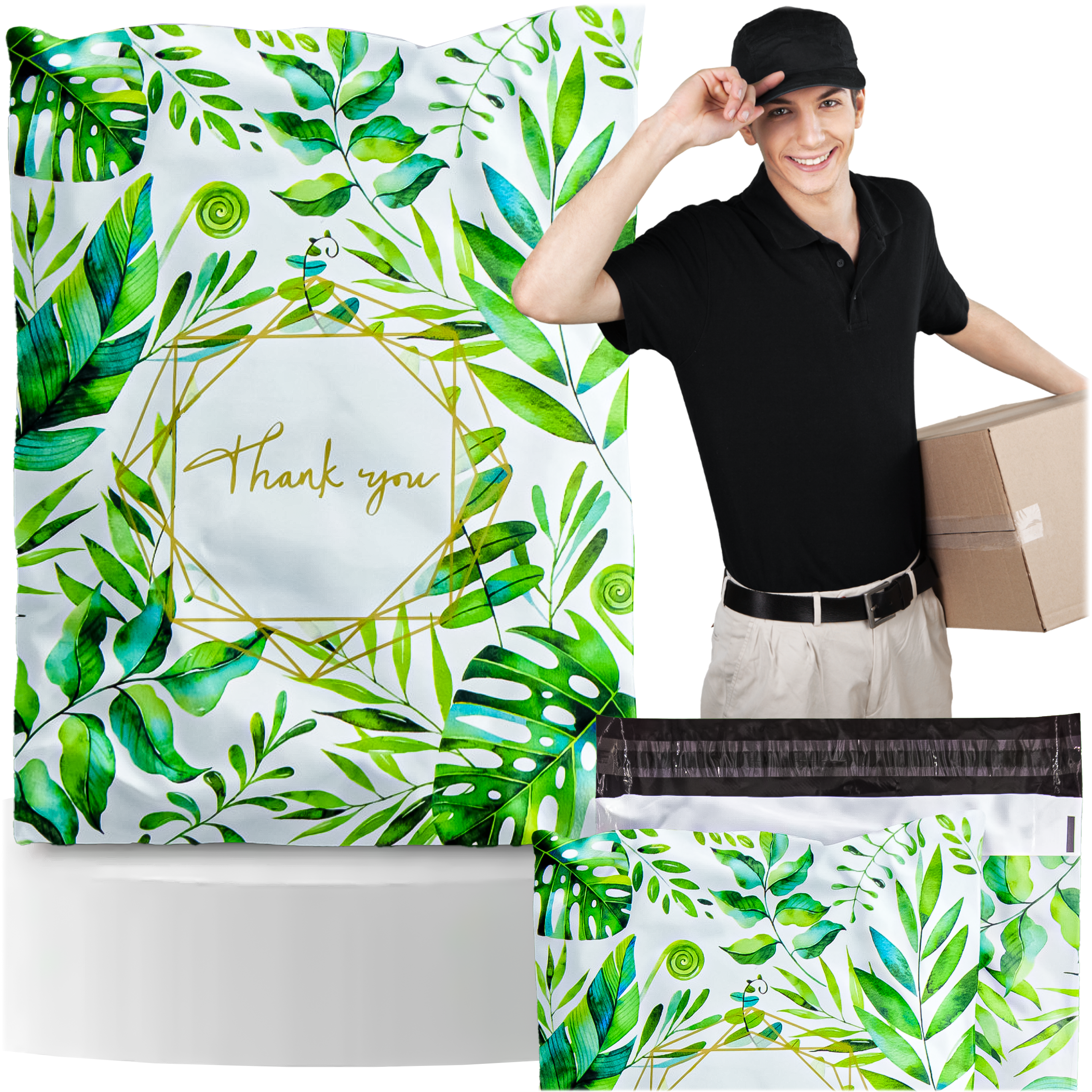 Tugevad kullerposti kotid 255x370 mm Thank You 50 tk
