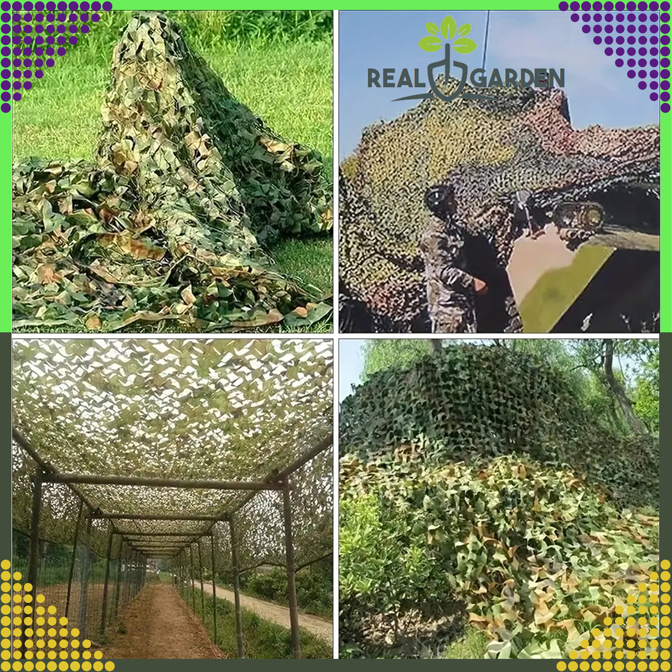 Military Camouflage Net 3x3m Garden Shade Cover