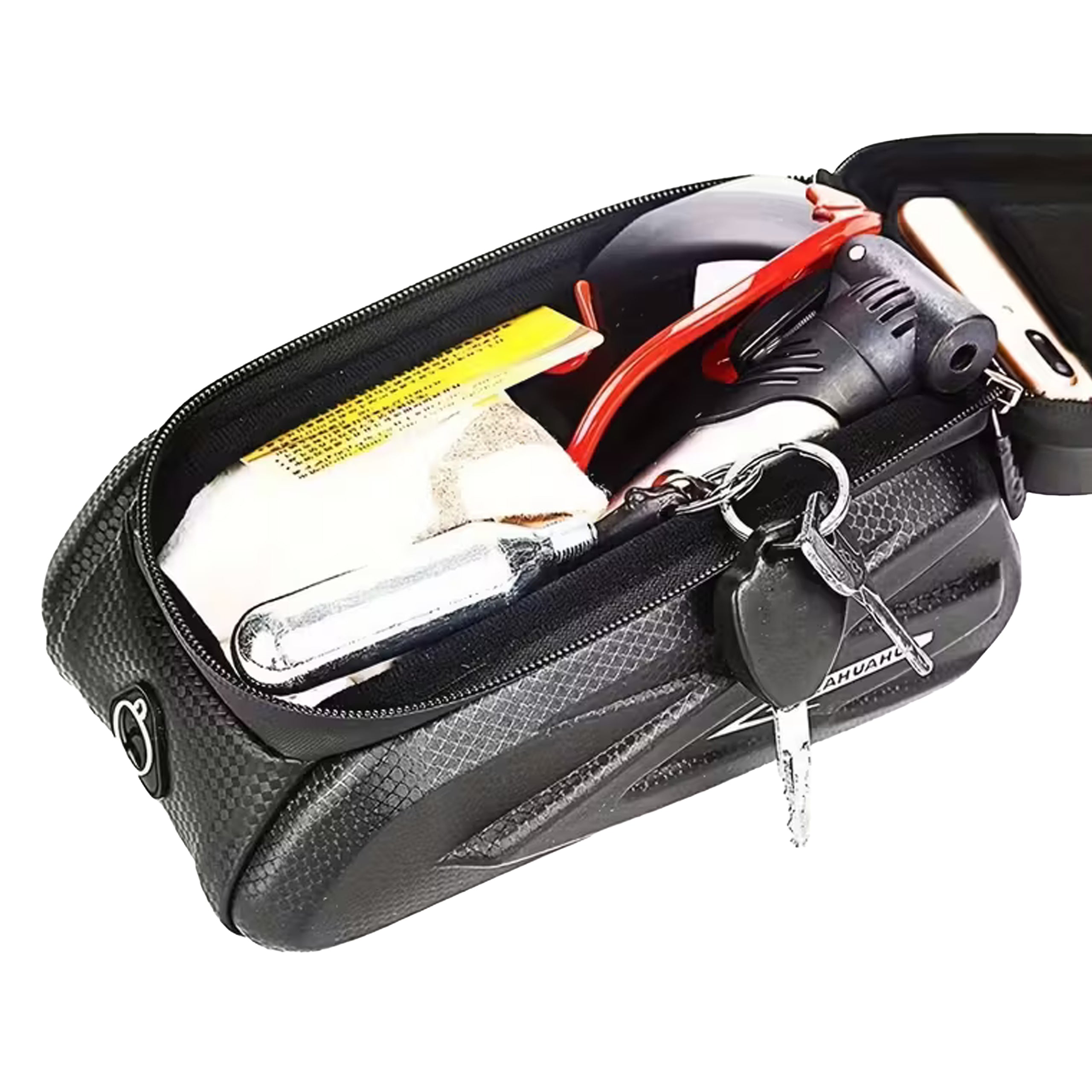 Waterproof Bicycle Handlebar Bag with Touchscreen Phone Case