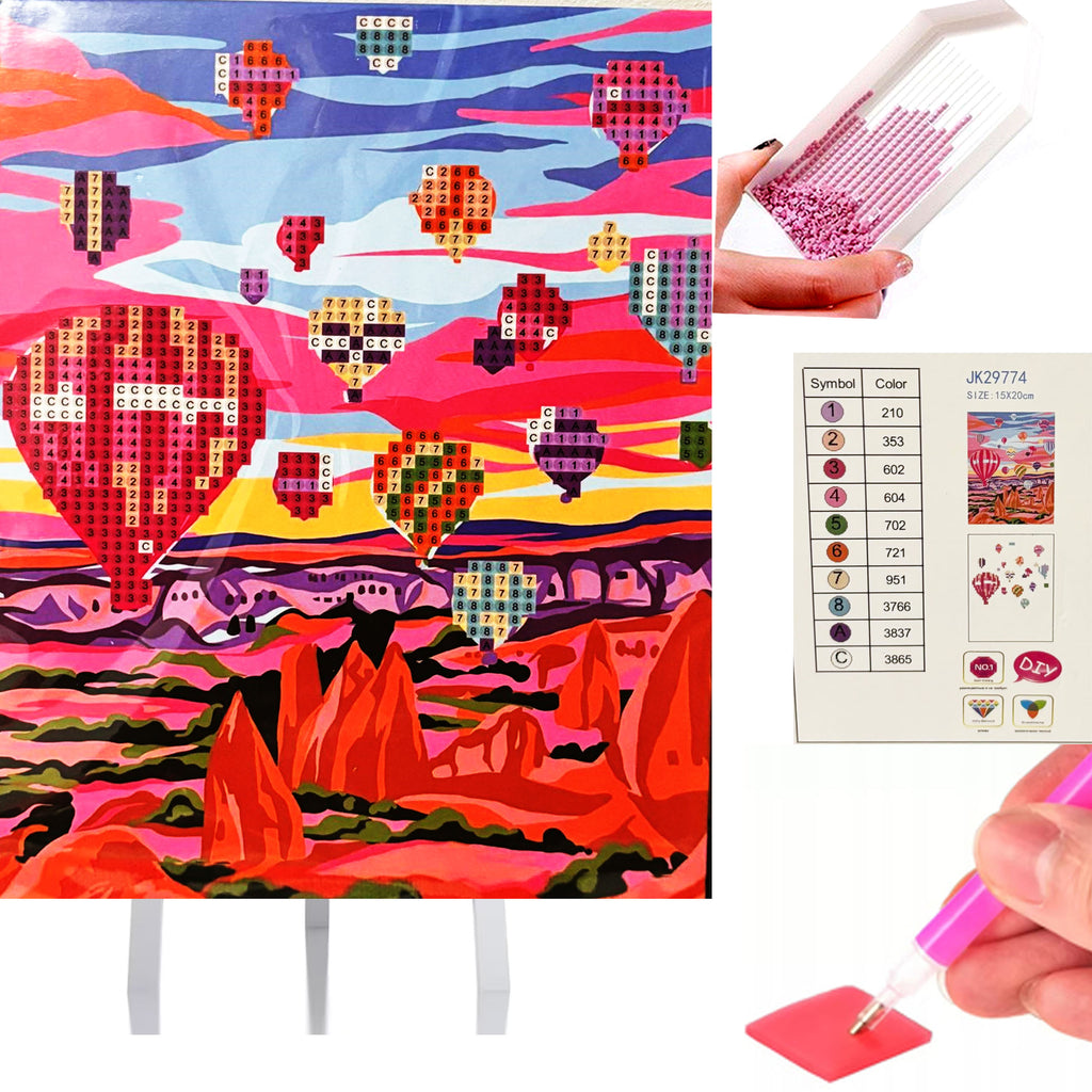 Teemantmaalimine Teemanttikand Mosaiik Lihtne Komplekt 15x20cm lastele