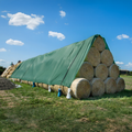 15x Protective Nonwoven Fabric for Covering Straw and Hay 9.8x12.5m 140g