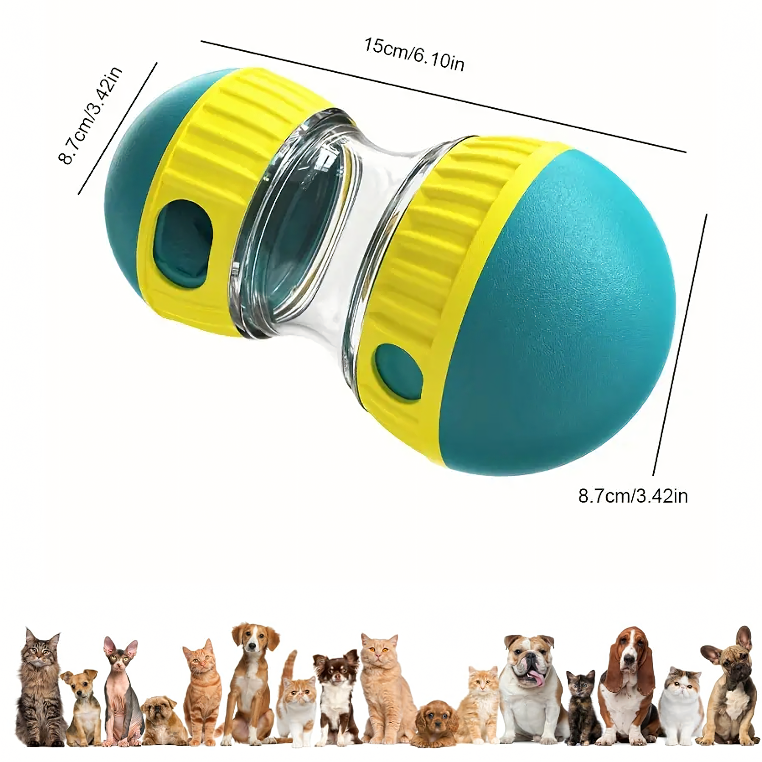 Interaktiivne aeglustav koera söötmise maiusejaotur mänguasi