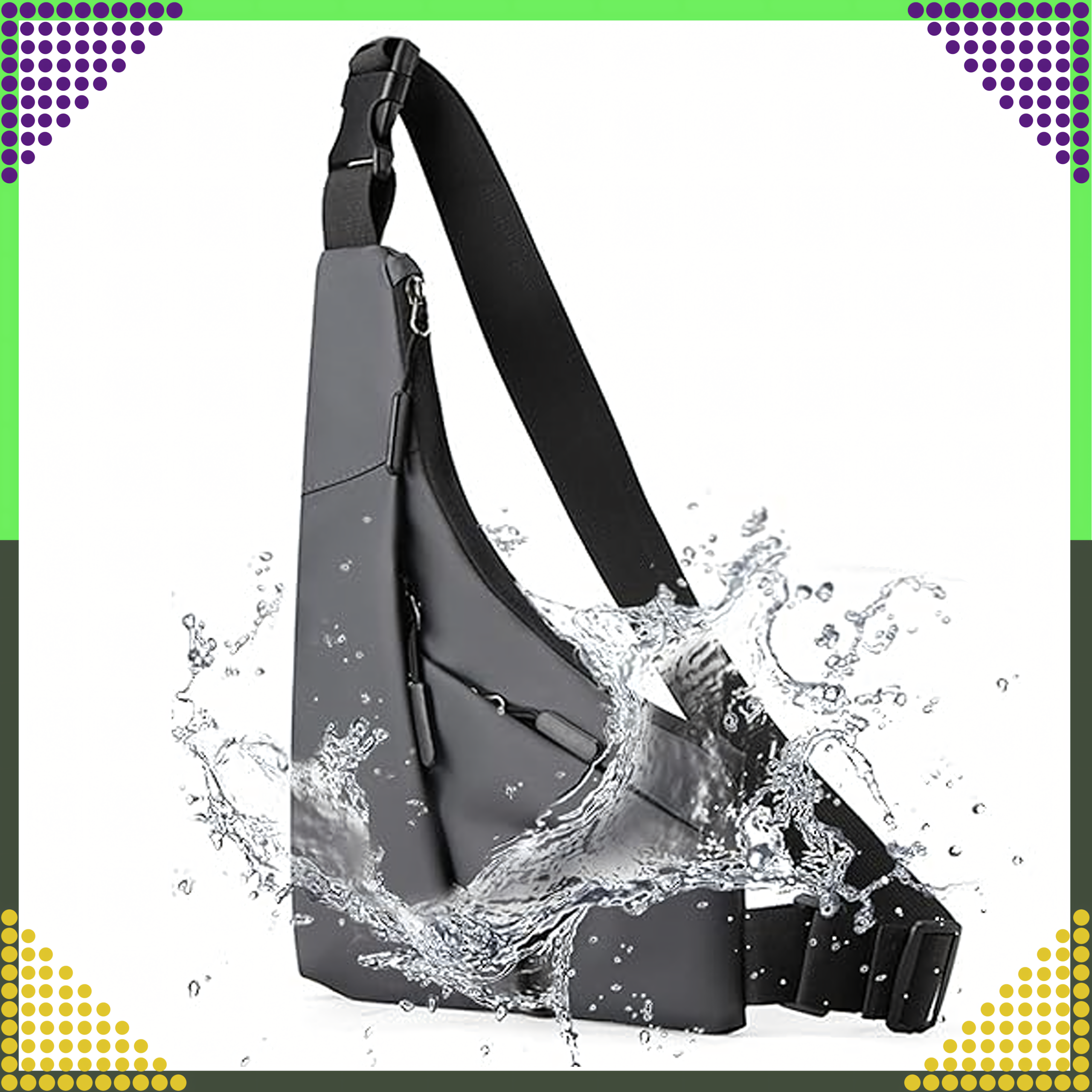 Waist Bag Backpack Shoulder Bag Urban Sporty Men's Women's Gray