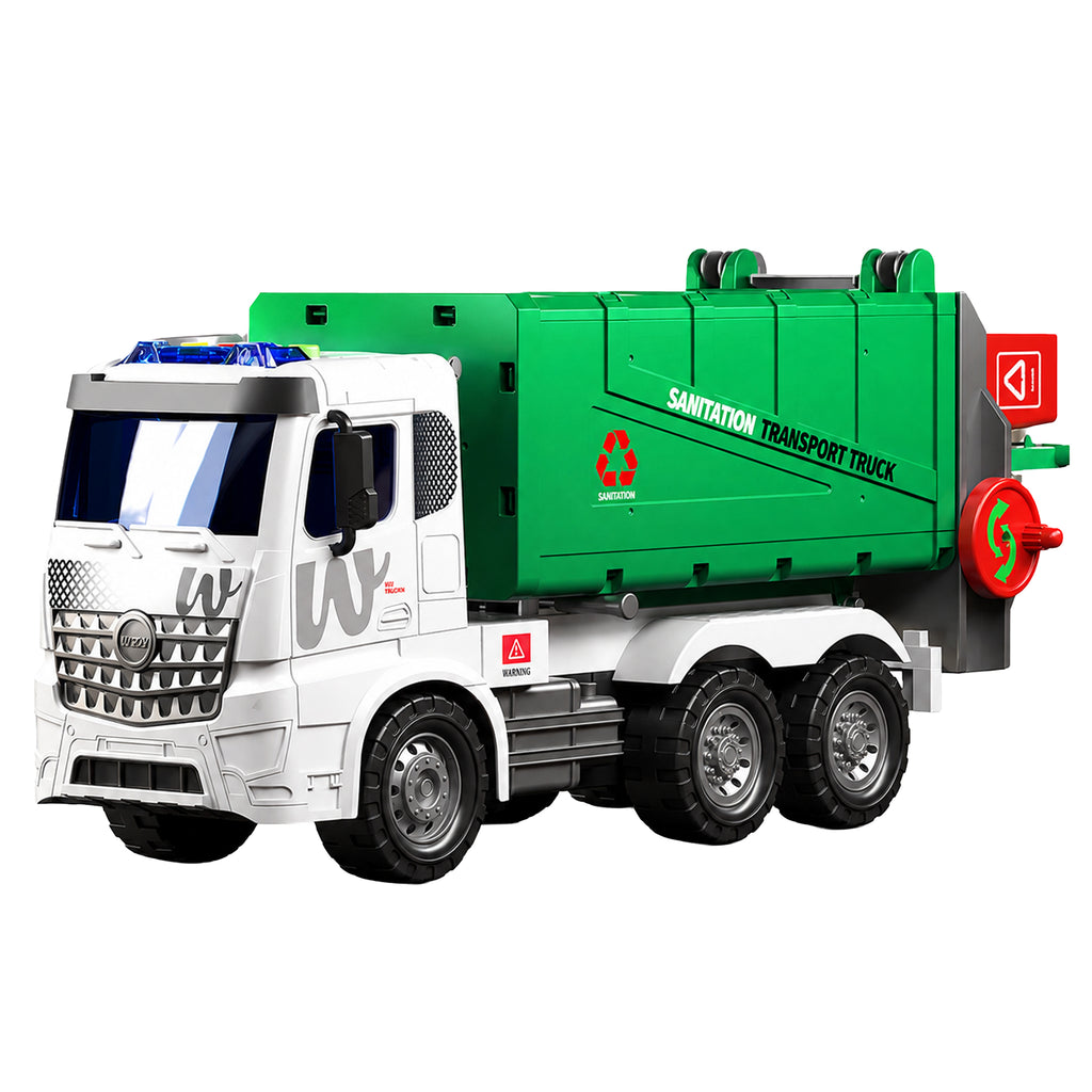Giant Garbage Truck Toy 1:10 Scale with Lights, Sounds, and Lifting Function