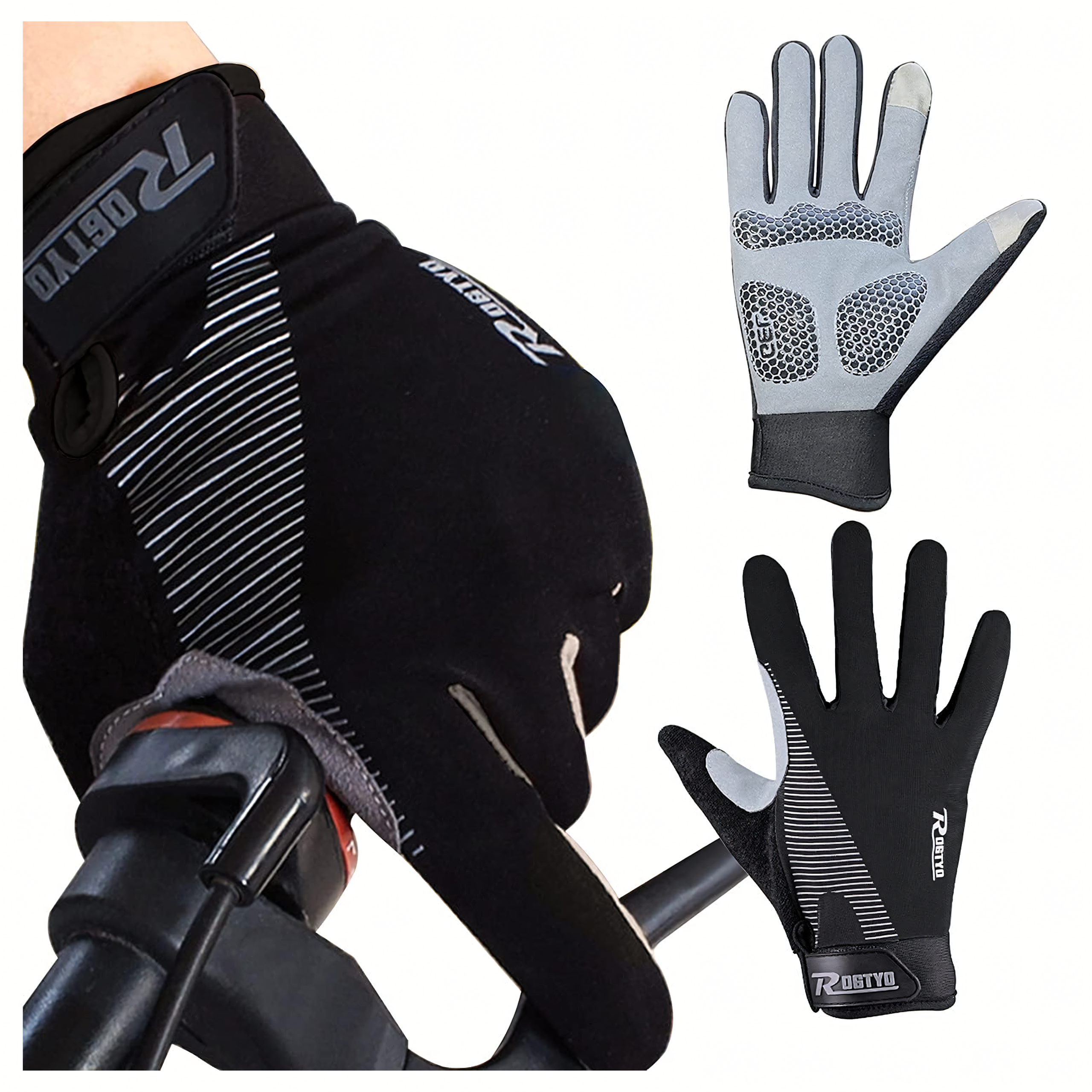 Sports Full Winter Touch Cycling Gloves for Running Bike L