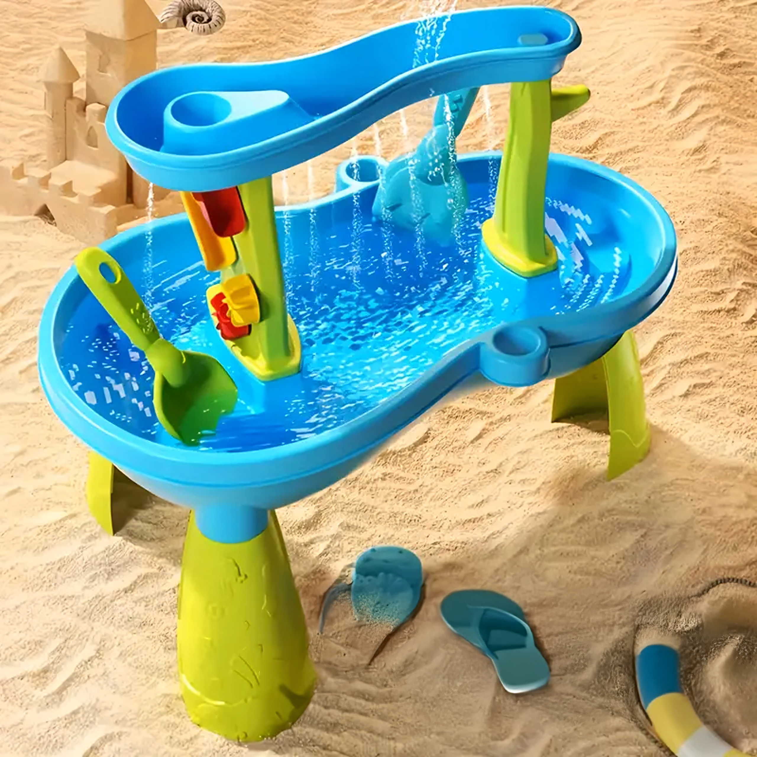 Vee- ja liivalaud mänguasjad liiva ja vee ämbriga lastele aeda suur