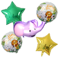 Birthday Balloon Set Elephant Animals for Birthday Parties 5 pcs