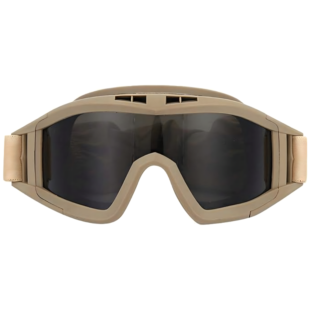 Tactical Military Protective Shooting Goggles Sand Color