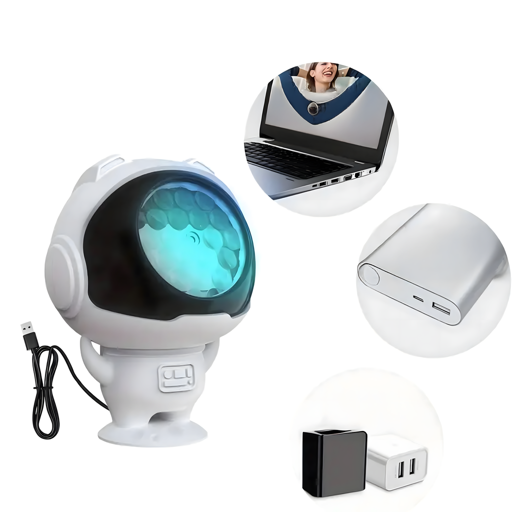 Led Projector Laser Astronaut Cosmonaut Night Light for Children