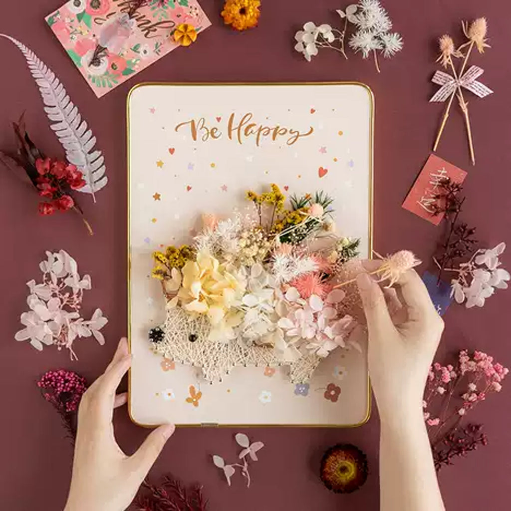 Loominguline komplekt niidikunstiks, Interroad tikkimine, LED-pilt raamis 21x30 cm