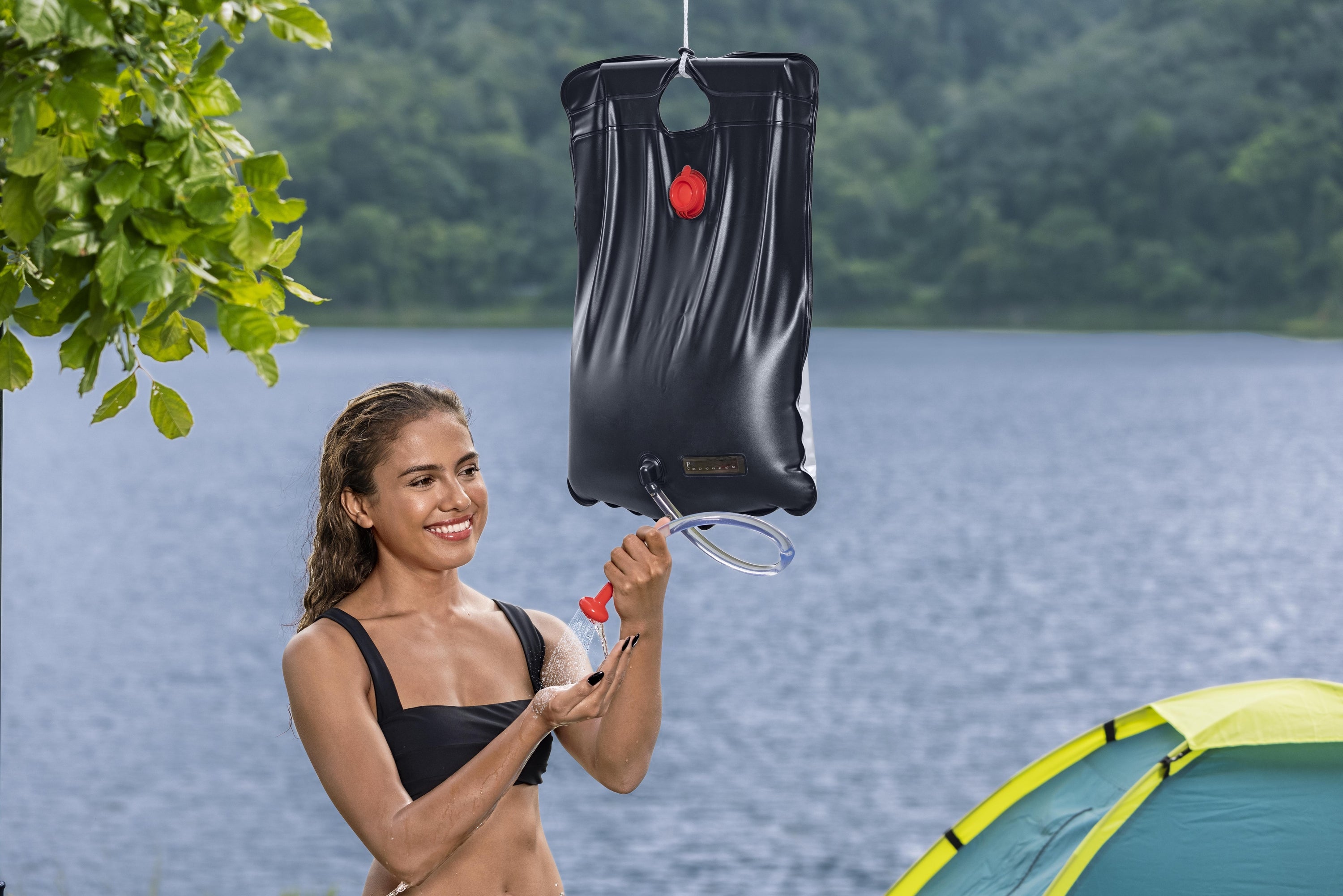 Bestway 58224 päikesedušš matkamiseks ja basseini jaoks 20L 58x41cm