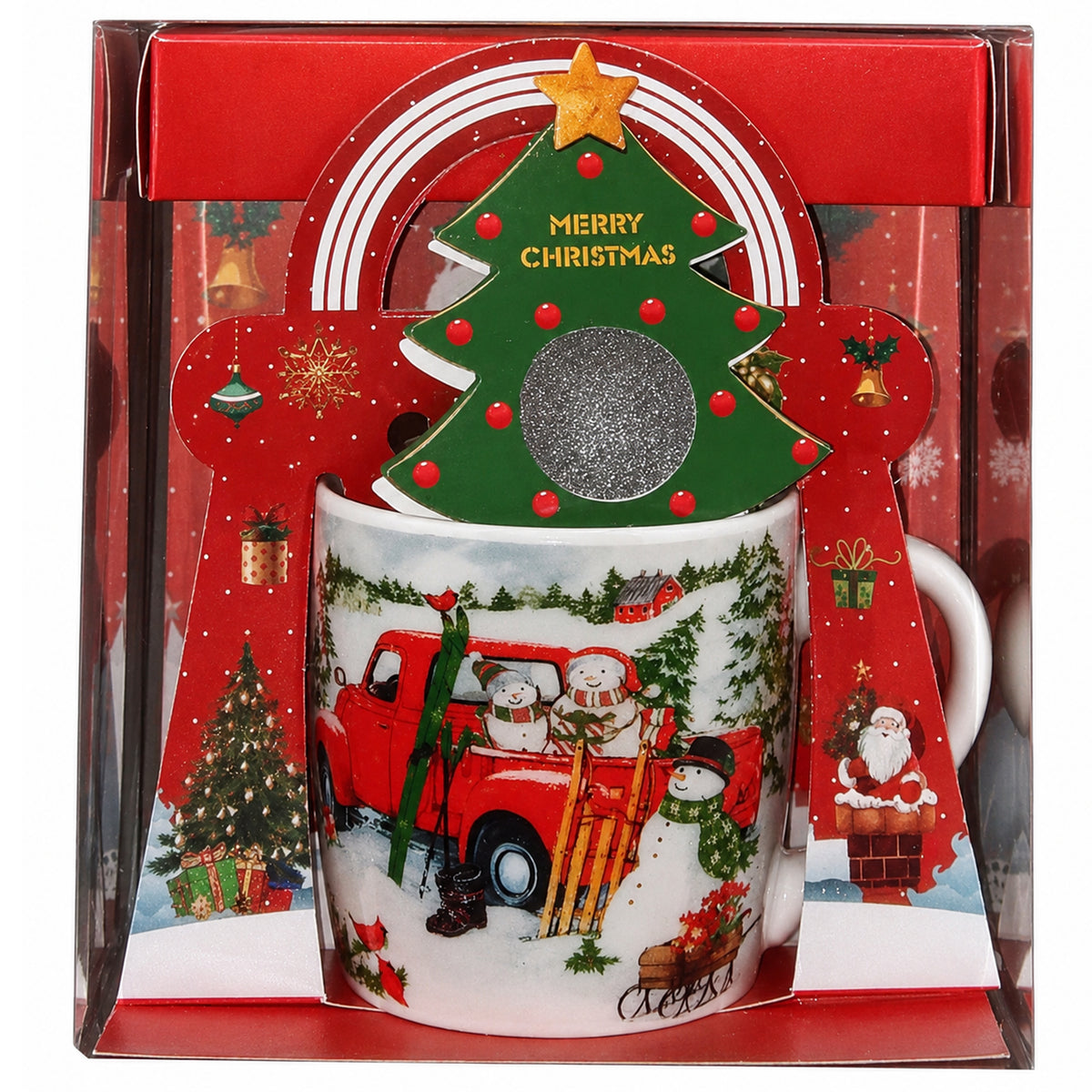 Christmas Mug Santa Snowman Christmas Tree Gift 200 ml