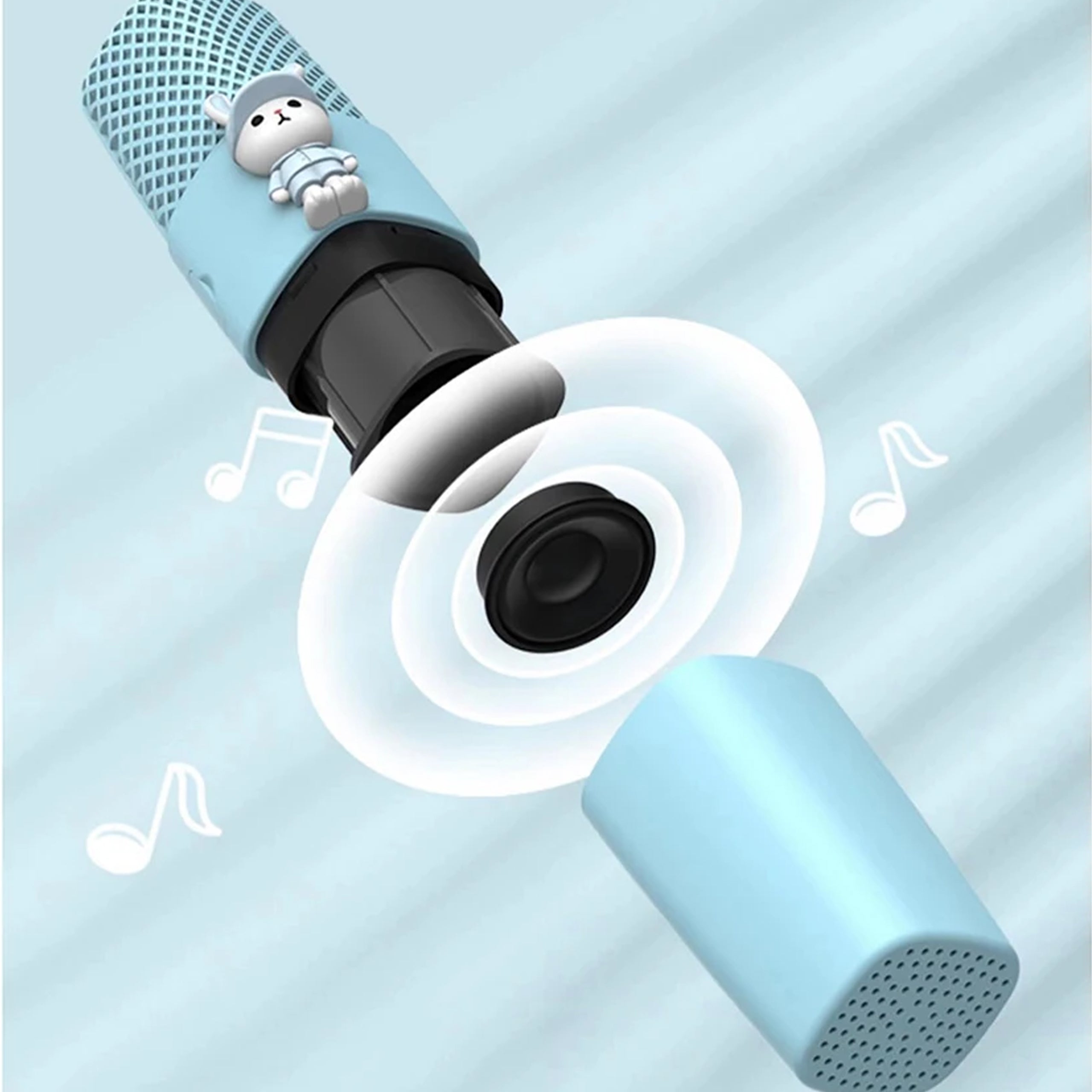 Karaoke mikrofon lastele Bluetooth juhtmevaba USB kõlariga