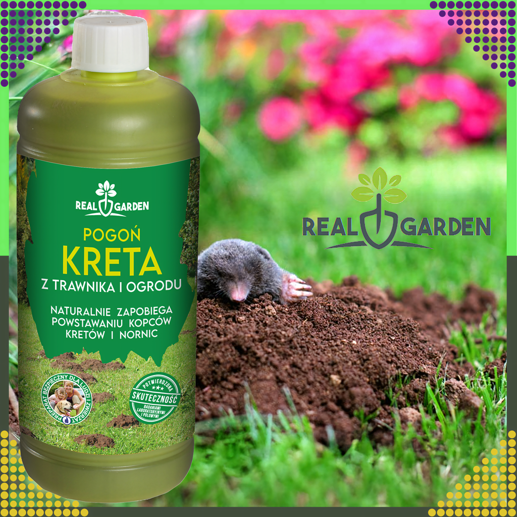 9x Mole, Vole, Rodent Repellent Barrier 1L Ecological