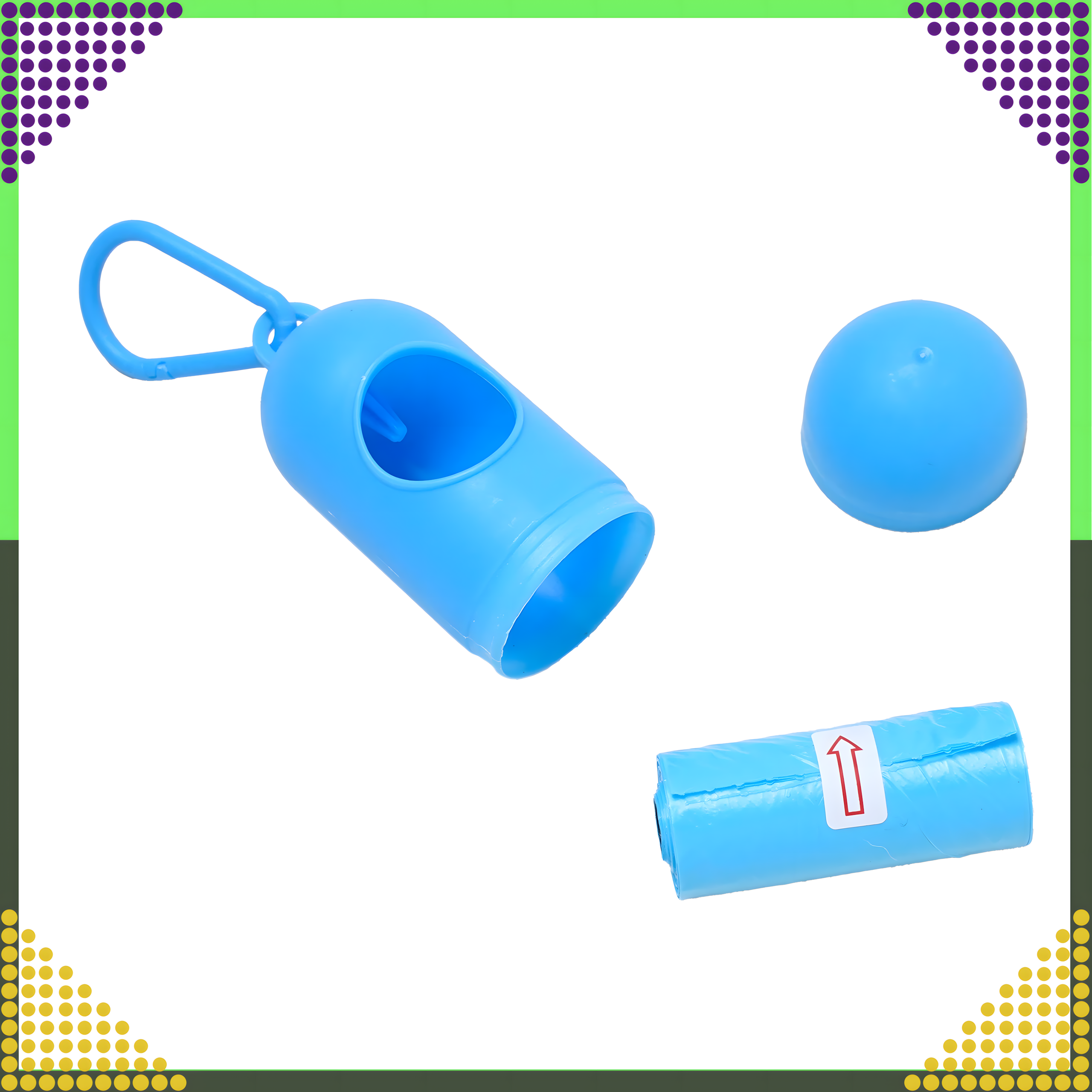 Konteinerkarp koerakaka kottide jaoks, universaalne