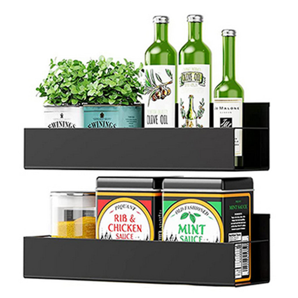 Magnetic Shelf for Refrigerator, Washing Machine, Spices, Hooks Kitchen Organizer 2 pcs