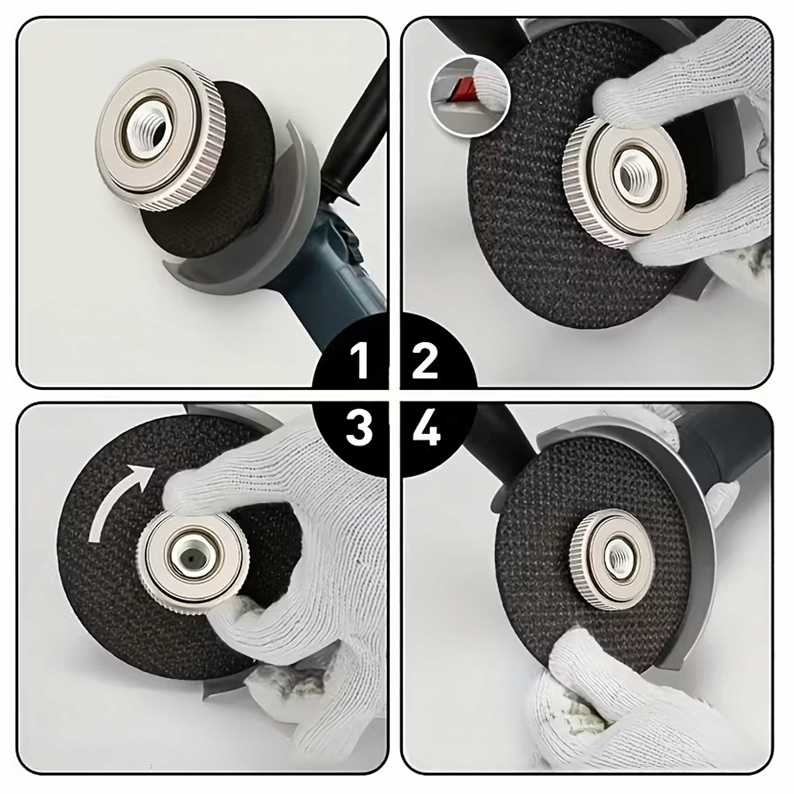 M14 mutter nurklihvijale, isekinnituva, kiire kinnitusega lihvija jaoks