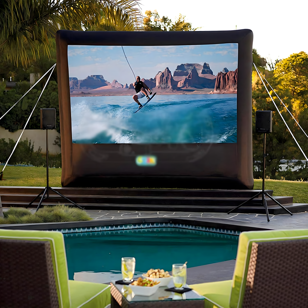 Large Inflatable Movie Projection Screen for Projector with Blower