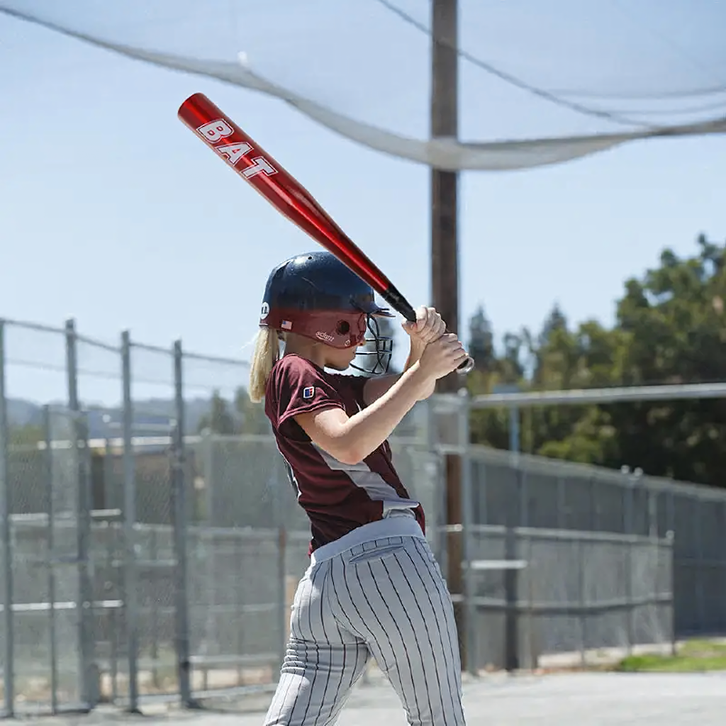 Pesapallikurikas alumiiniumist pesapallikurikas 25" 64cm treening punane