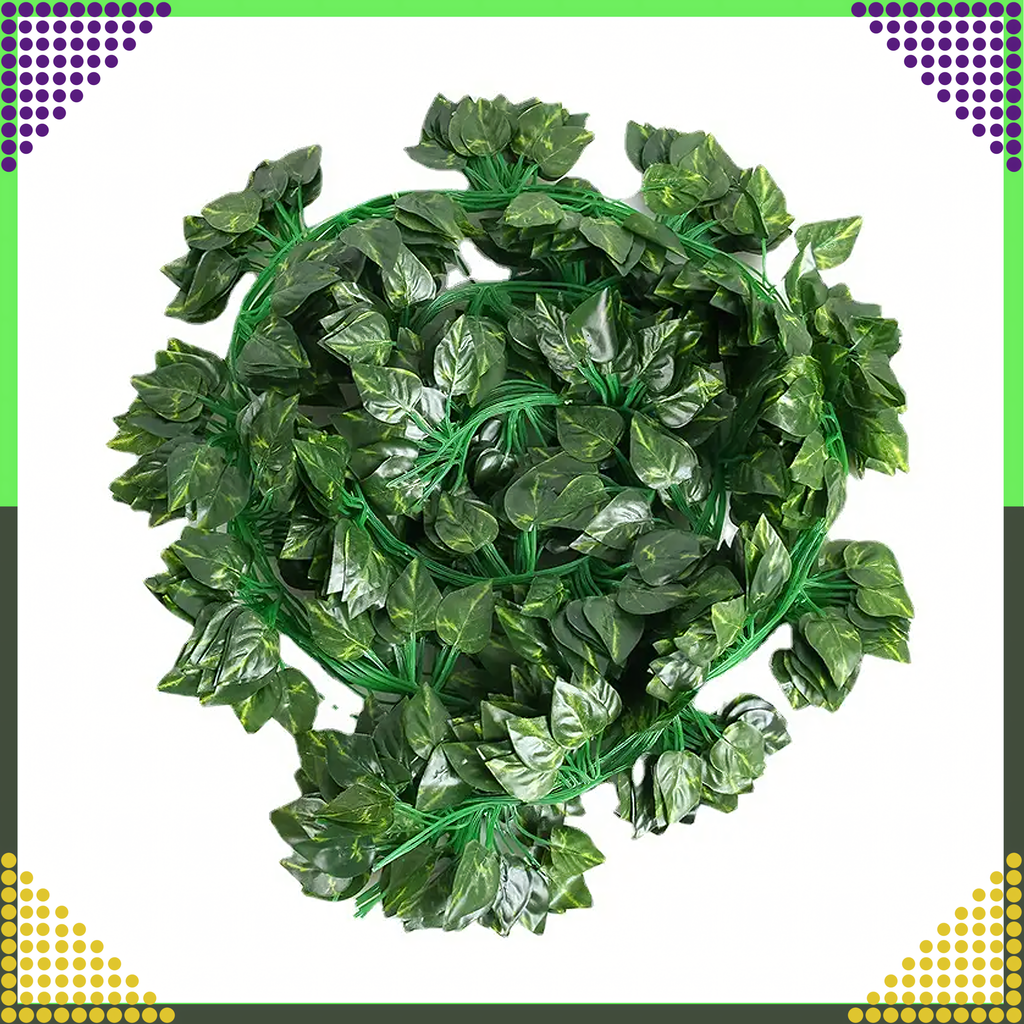5x Artificial Ivy Wall Hanging Plant Leaves Decoration 11.5m