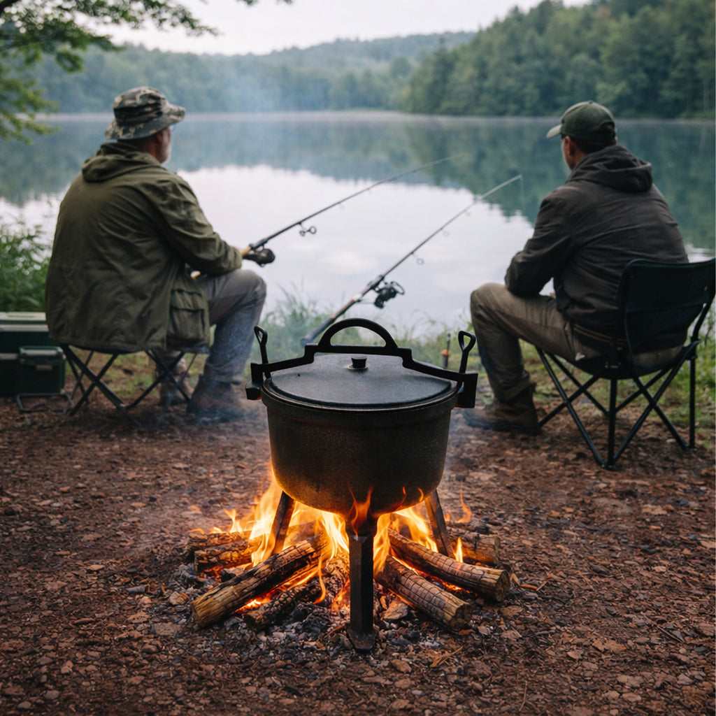 72x malmist jahipott 7L kaanega, lõkke jaoks, jalal