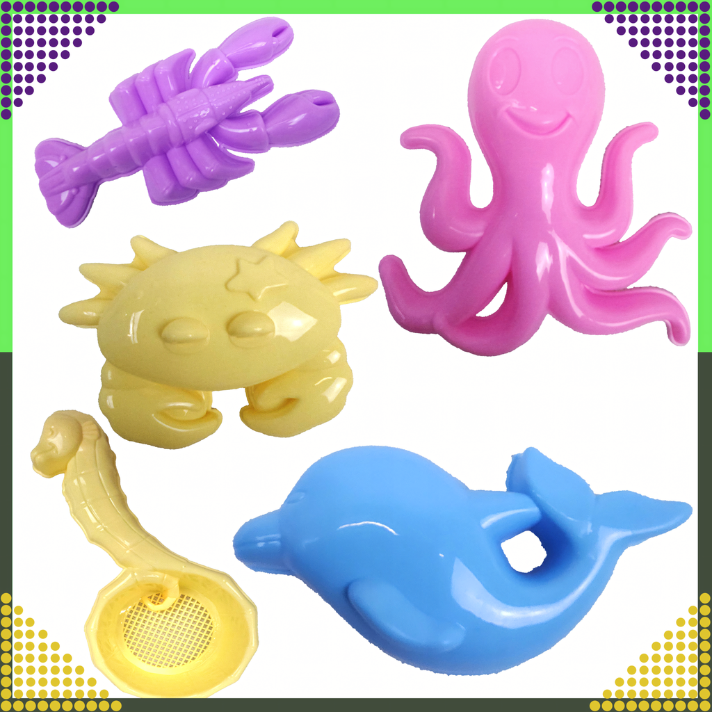 Ämbrivormid 9 tk aiaranna mänguasju laste liivakasti jaoks