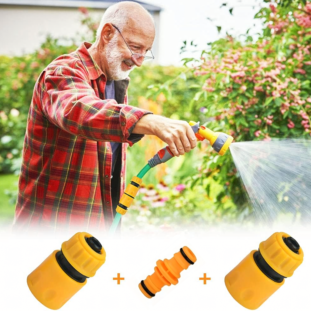 Garden Hose Connector Set 1/2 3/4"