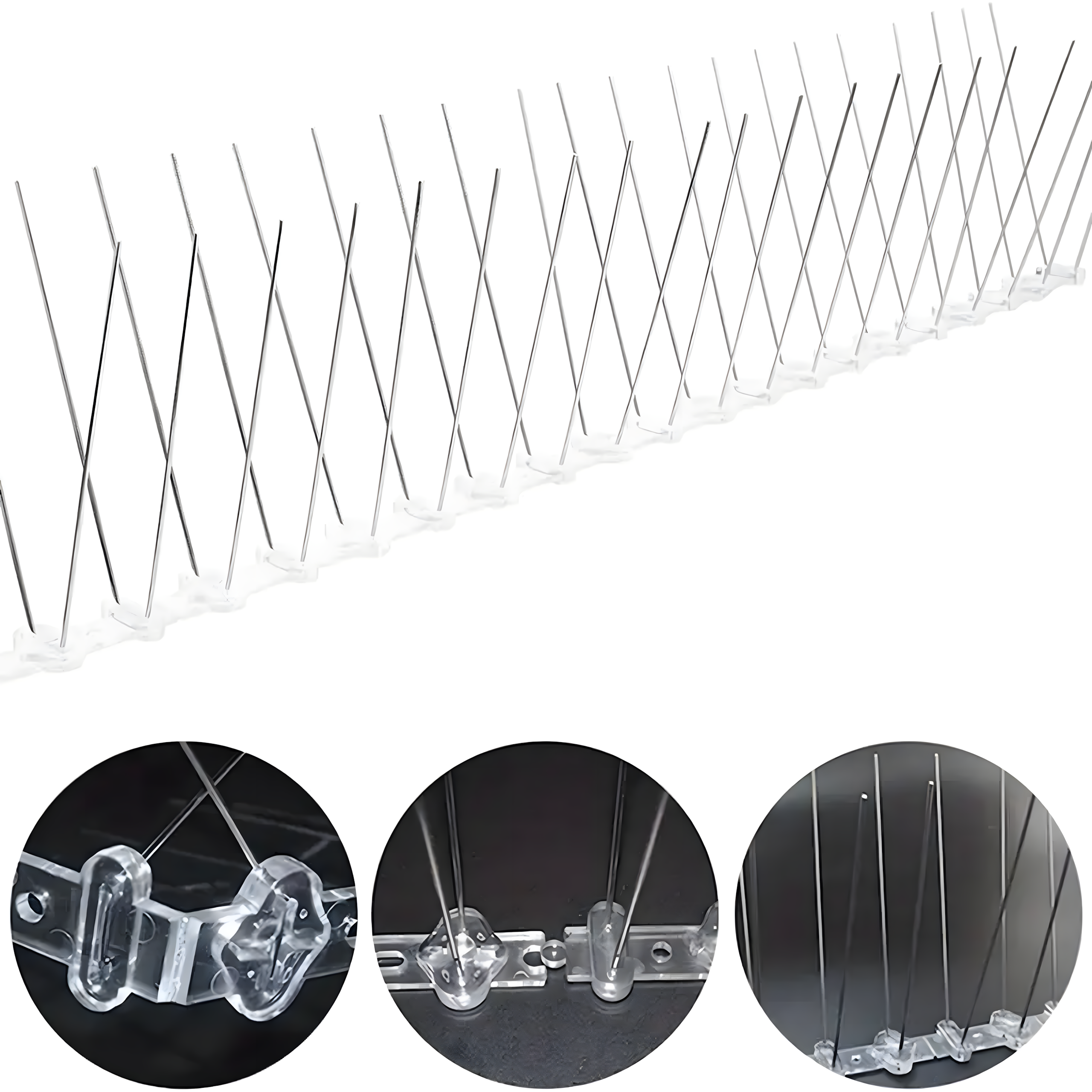 20 x metallist terasest ogad lindudele tuvidele varblastele aknalaua servale 50 cm