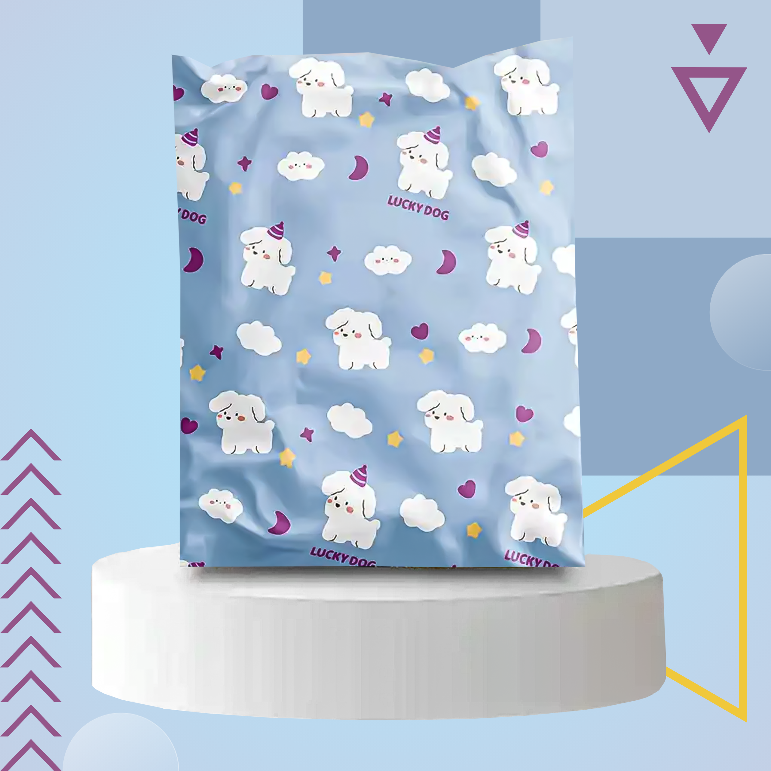 Tugevad kullerisaatekotid 255x370 mm Lucky Dog 50 tk