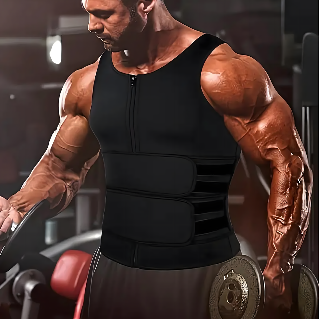 Meeste neopreenist fitness-vest saunamõjuga L