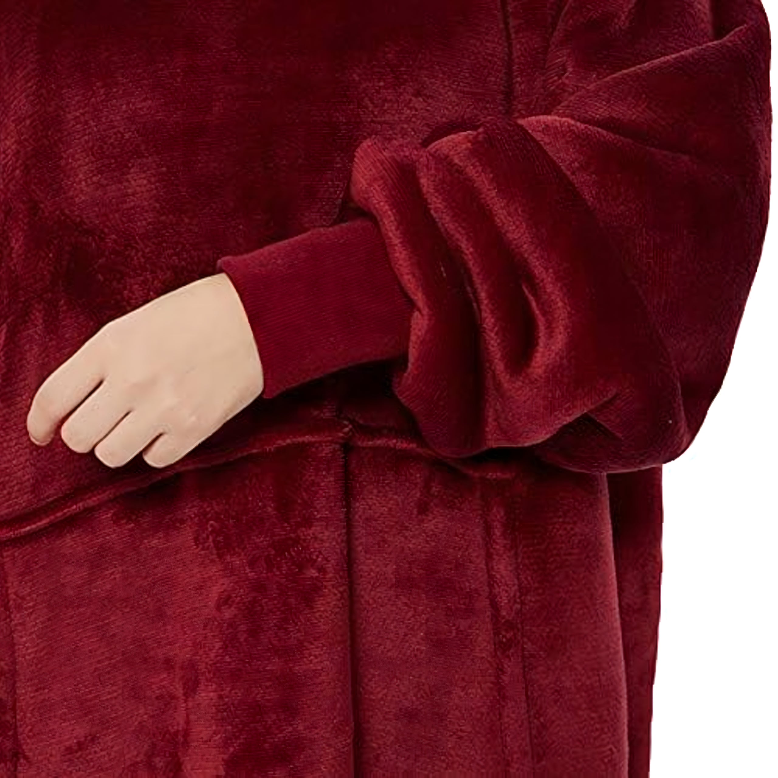 Suur pusa-pleed, ülisuur, paks pusa kapuutsiga, naiste ja meeste hommikumantel