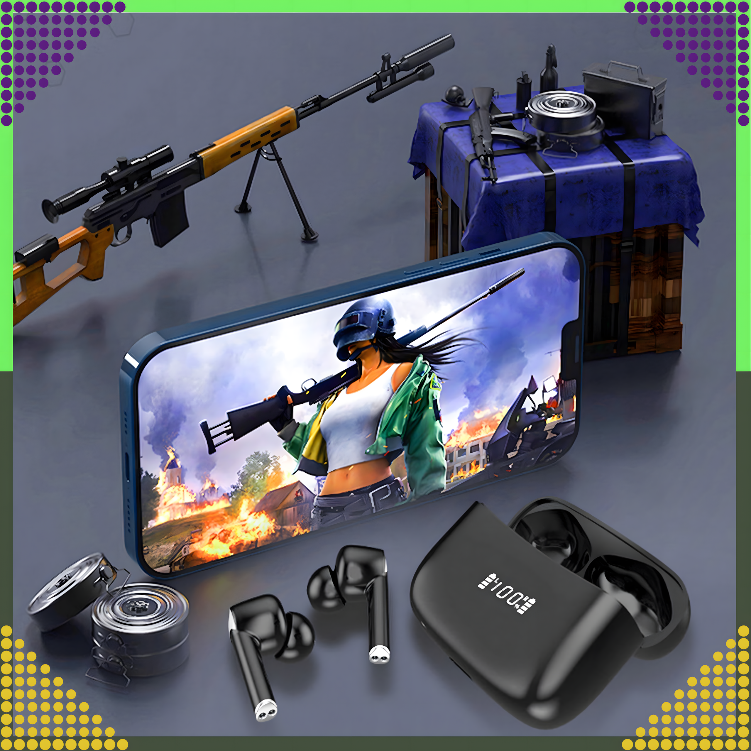 Juhtmevabad Bluetooth spordikõrvaklapid jooksmiseks Powerbank mikrofoniga