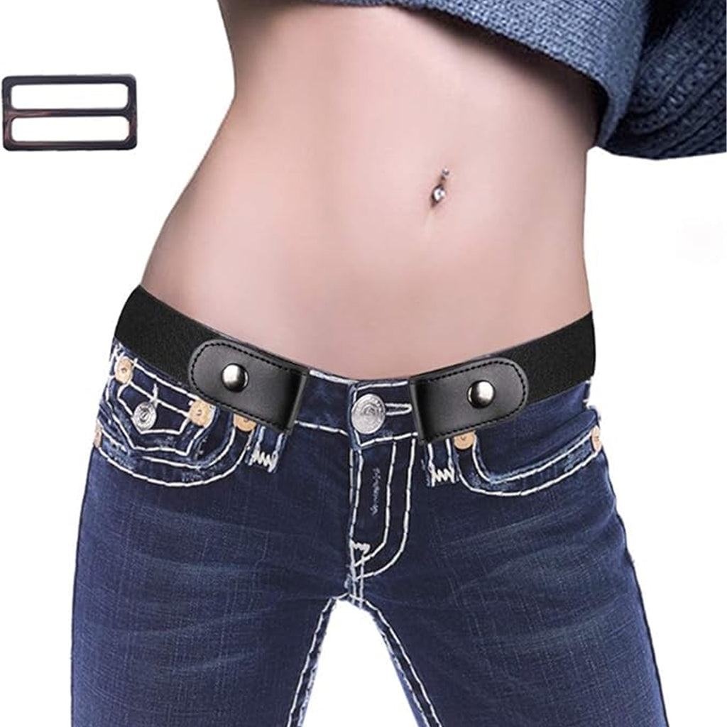 Elastic Adjustable Women's and Men's Pants Belt Without Buckle