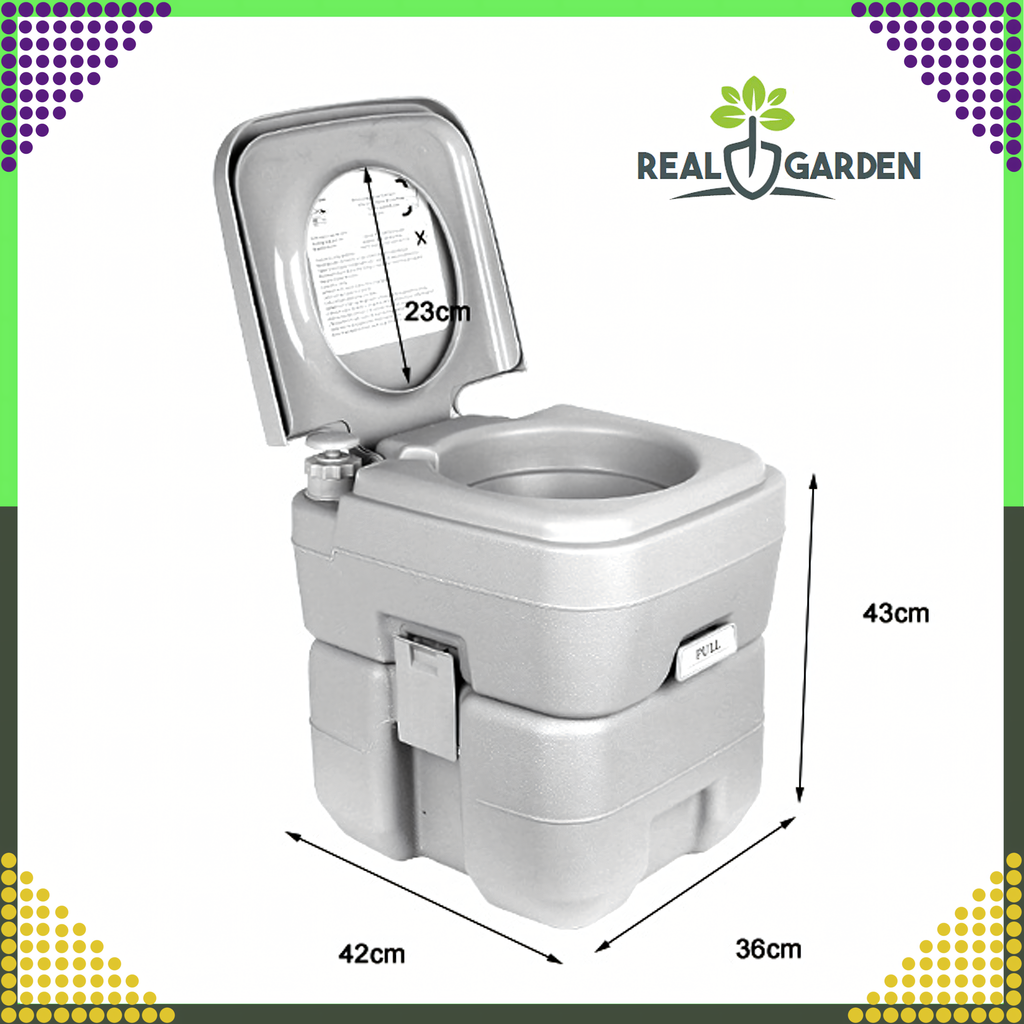 24 x Portable Tourist Travel Toilet with Flush for Camping