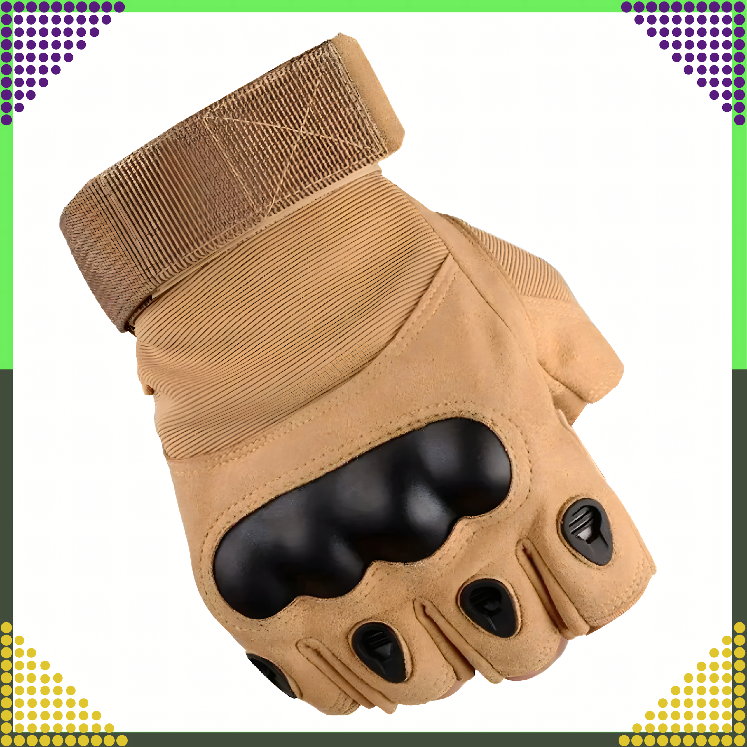 Survival Tactical Combat Gloves for Motorcycle Fingerless Military Work Gloves L