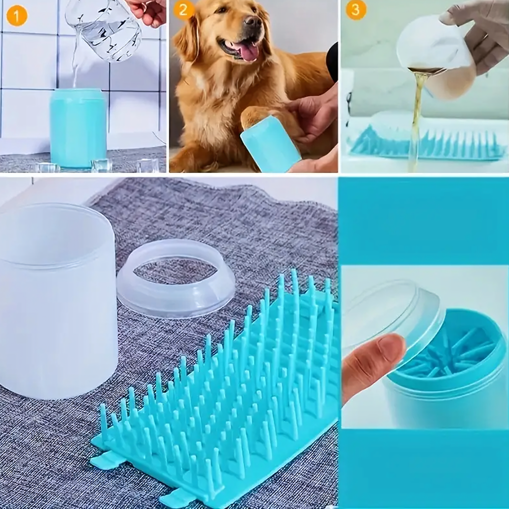 Silikoonist koera ja kassi käppade puhastustops käppade pesemiseks