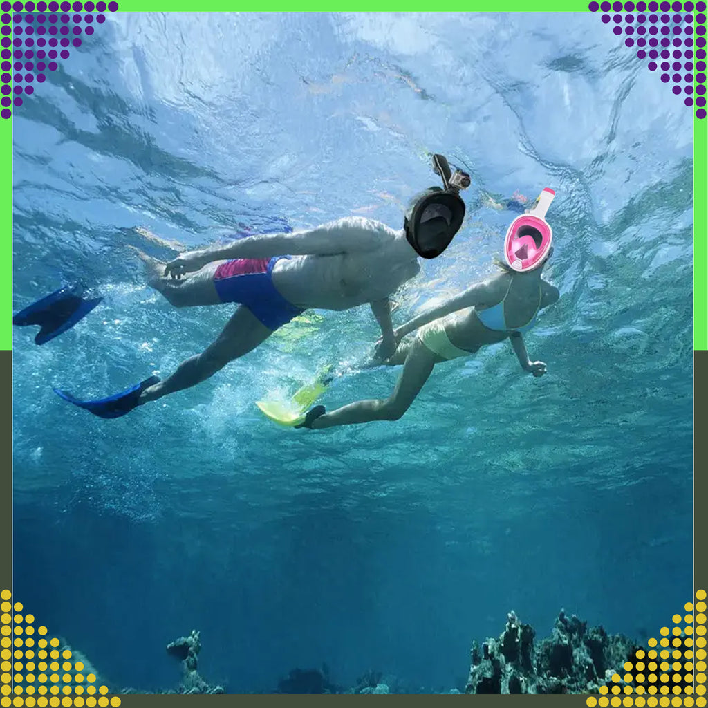 Diving Mask Swimming Snorkeling Water Full Face for Pool L/XL