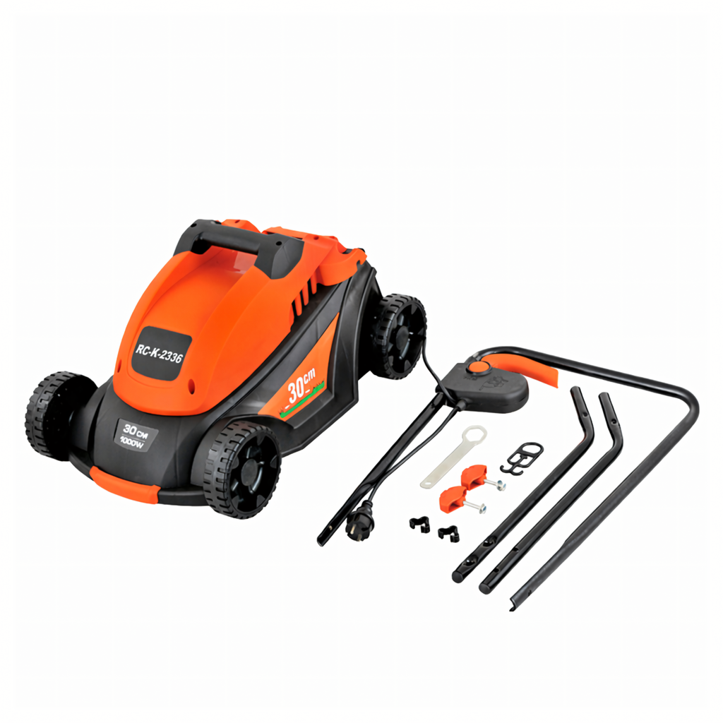 Lightweight Powerful Electric Lawn Mower with Large 35L Grass Box 1000W