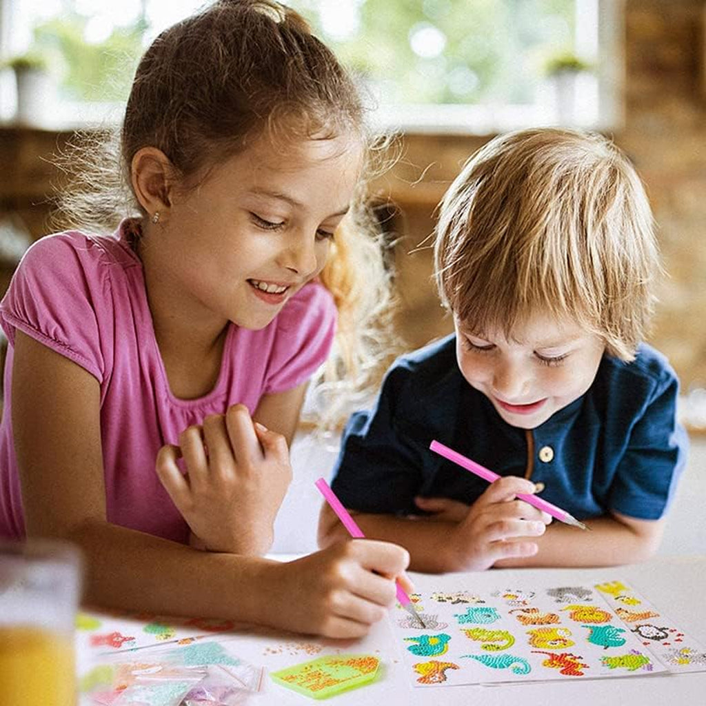 Teemanttikand, teemantkleebised, 5D mosaiikpulgad lastele, komplekt