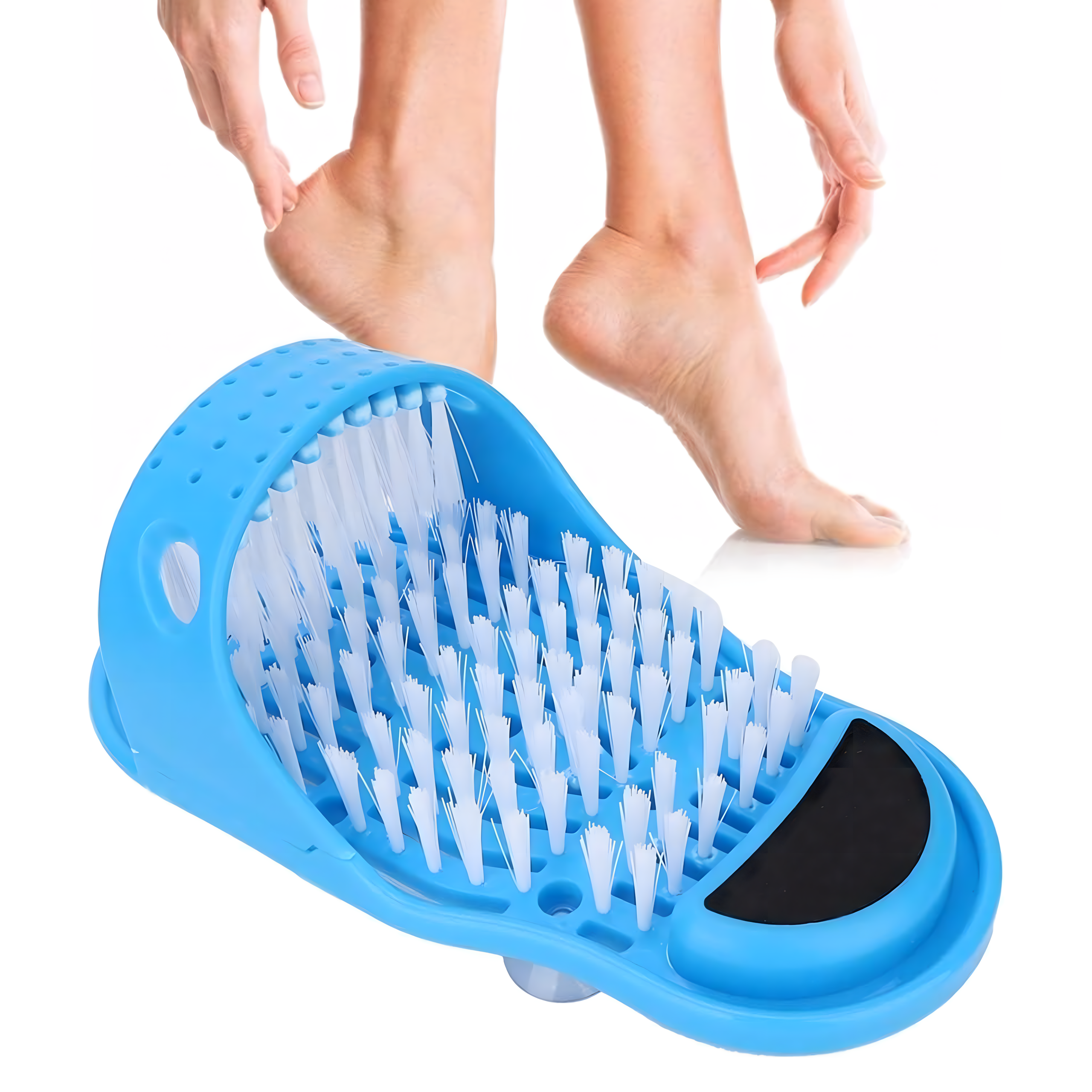 Jalapesuhari-massaažiseade jalgade pesemiseks, pimsskivi kandadele, duši jaoks, plätudega kasutamiseks