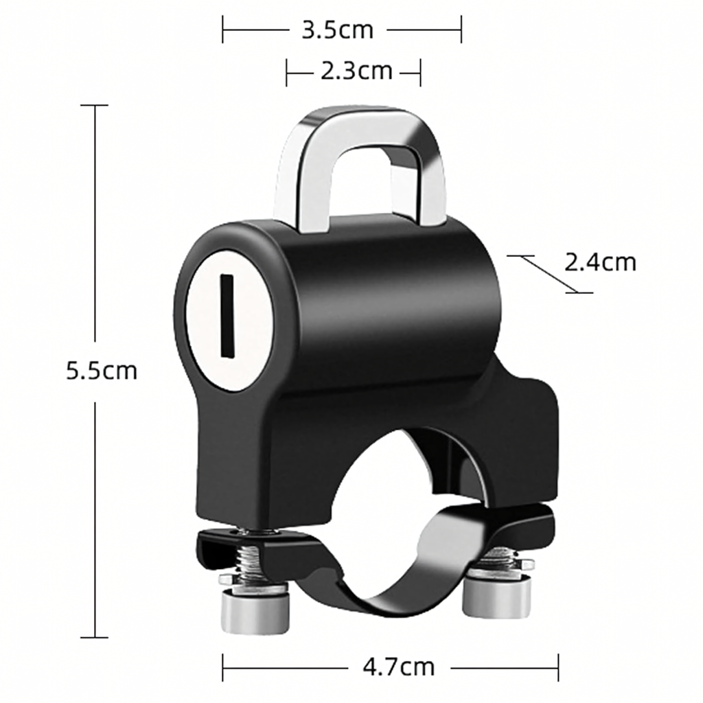 Mootorratta kiivrilukk vargusevastane turvaline 20-24mm